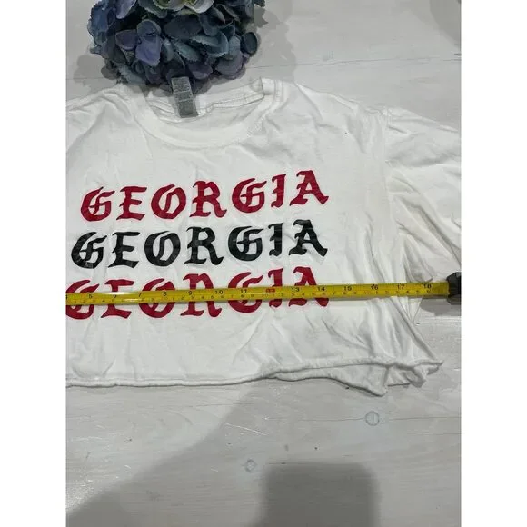 Custom made cropped Georgia t shirt size‎ medium - Picture 5 of 6